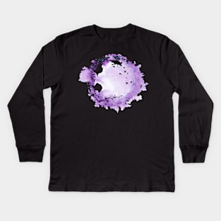 Purple wreath Kids Long Sleeve T-Shirt